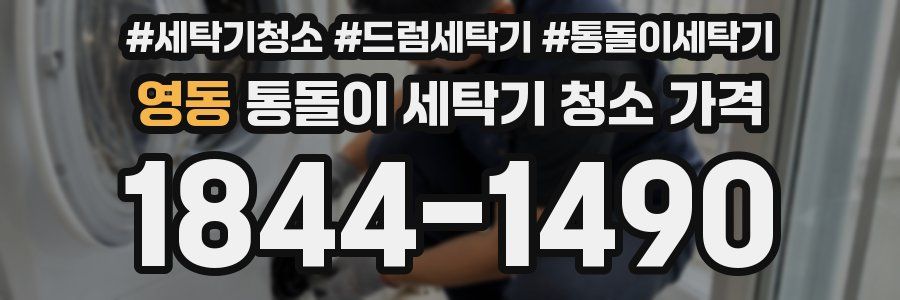 영동 통돌이 세탁기 청소 가격
