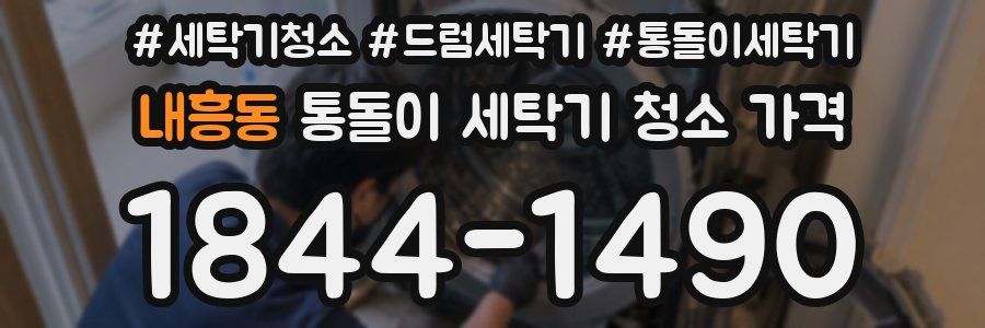내흥동 통돌이 세탁기 청소 가격
