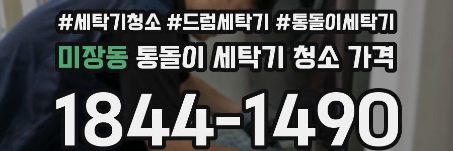 미장동 통돌이 세탁기 청소 가격