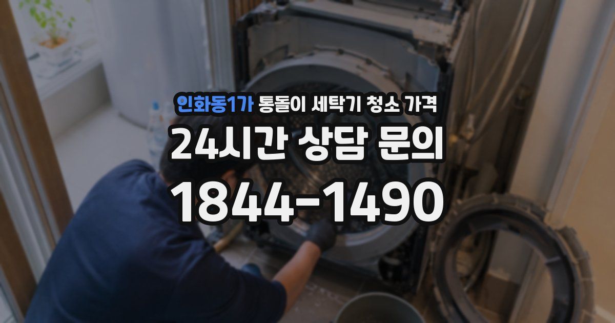 인화동1가 통돌이 세탁기 청소 가격
