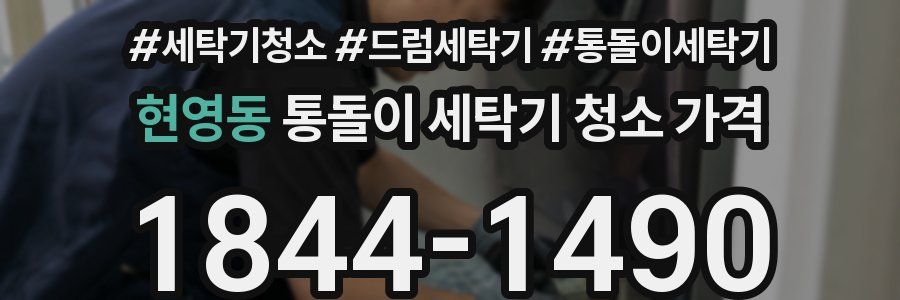 현영동 통돌이 세탁기 청소 가격