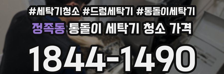 정족동 통돌이 세탁기 청소 가격
