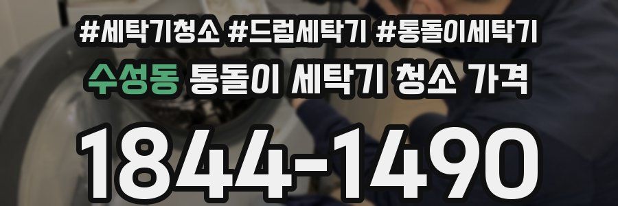 수성동 통돌이 세탁기 청소 가격