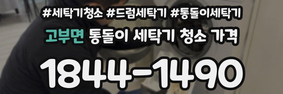 고부면 통돌이 세탁기 청소 가격