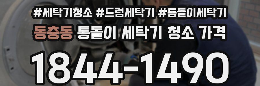 동충동 통돌이 세탁기 청소 가격