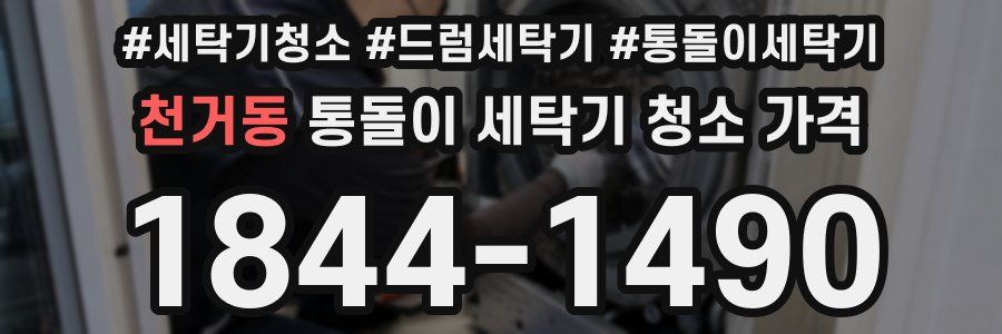 천거동 통돌이 세탁기 청소 가격
