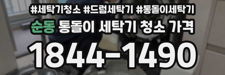 순동 통돌이 세탁기 청소 가격