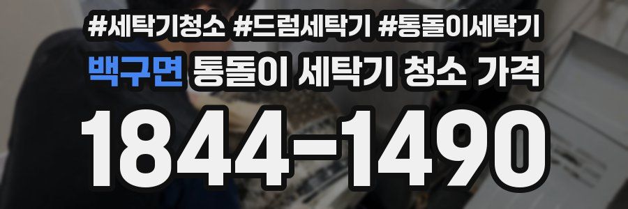 백구면 통돌이 세탁기 청소 가격