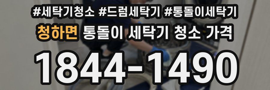 청하면 통돌이 세탁기 청소 가격