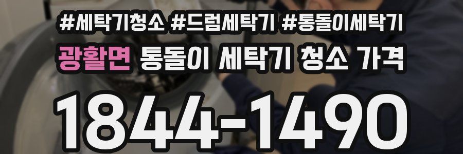 광활면 통돌이 세탁기 청소 가격