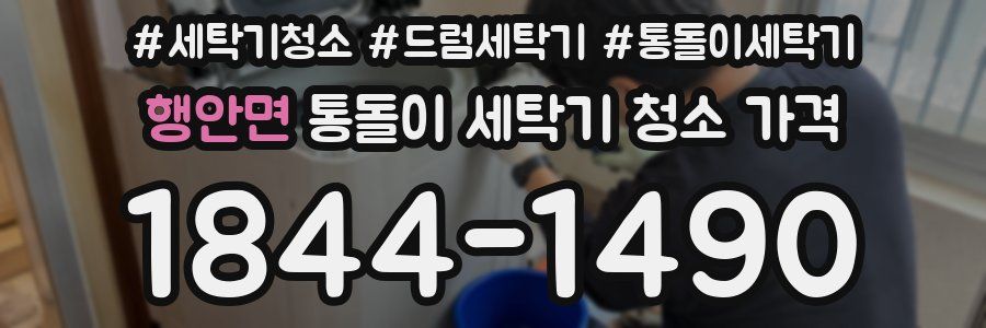 행안면 통돌이 세탁기 청소 가격