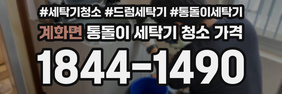 계화면 통돌이 세탁기 청소 가격