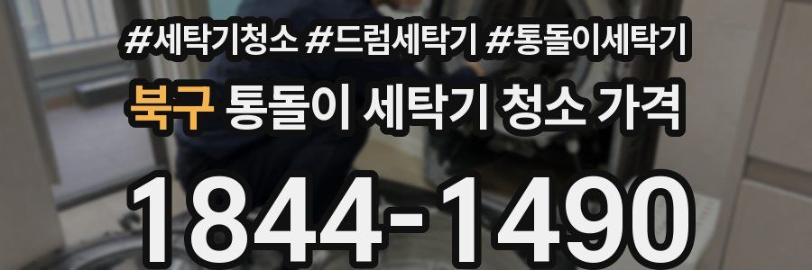 북구 통돌이 세탁기 청소 가격