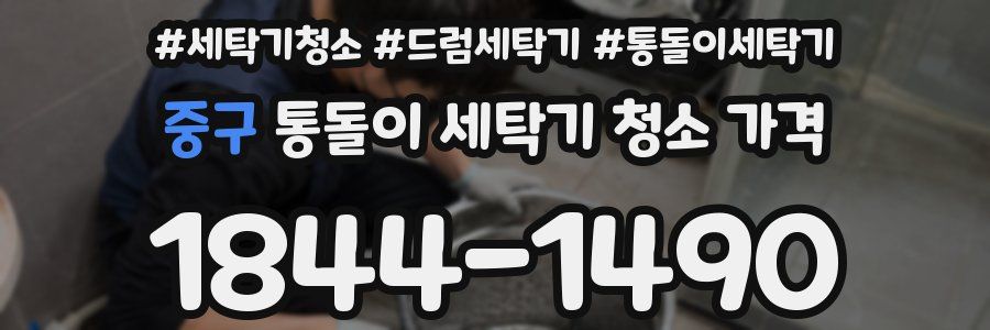 중구 통돌이 세탁기 청소 가격