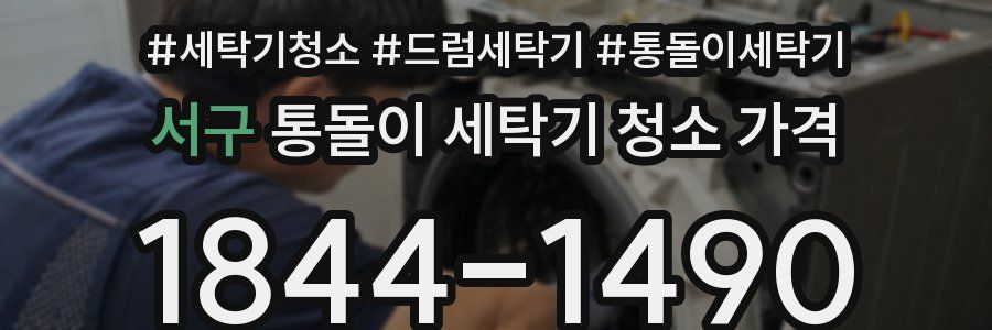 서구 통돌이 세탁기 청소 가격