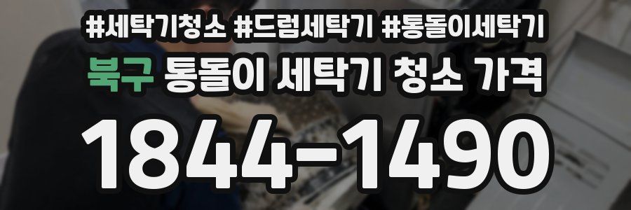 북구 통돌이 세탁기 청소 가격