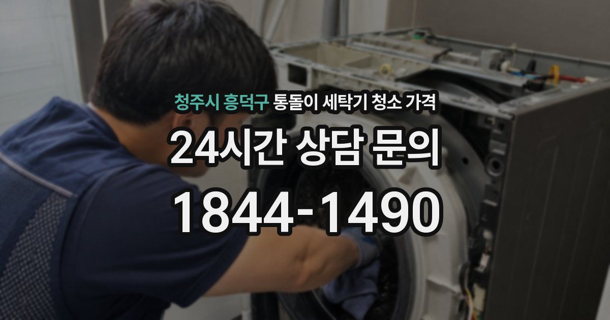 청주시 흥덕구 통돌이 세탁기 청소 가격