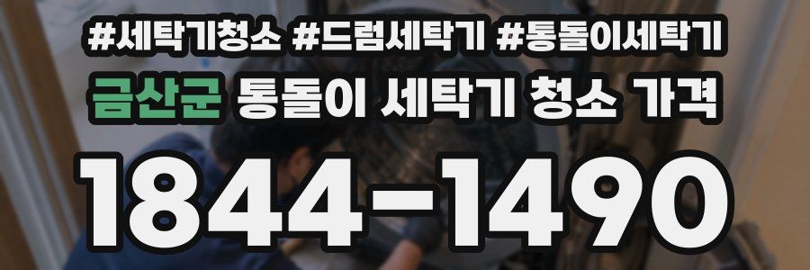 금산군 통돌이 세탁기 청소 가격