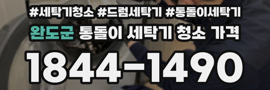 완도군 통돌이 세탁기 청소 가격