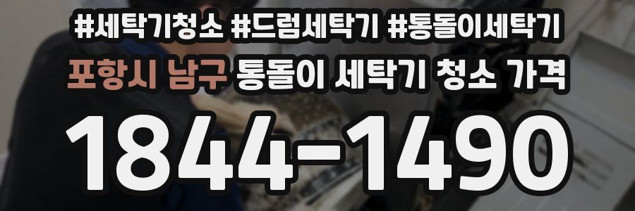 포항시 남구 통돌이 세탁기 청소 가격