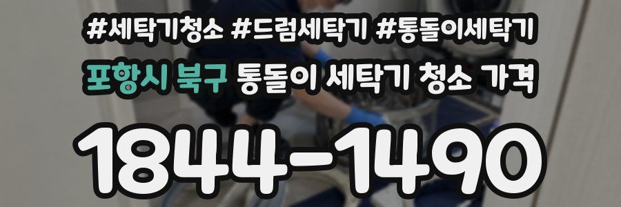 포항시 북구 통돌이 세탁기 청소 가격
