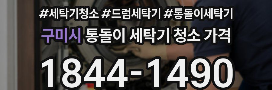 구미시 통돌이 세탁기 청소 가격