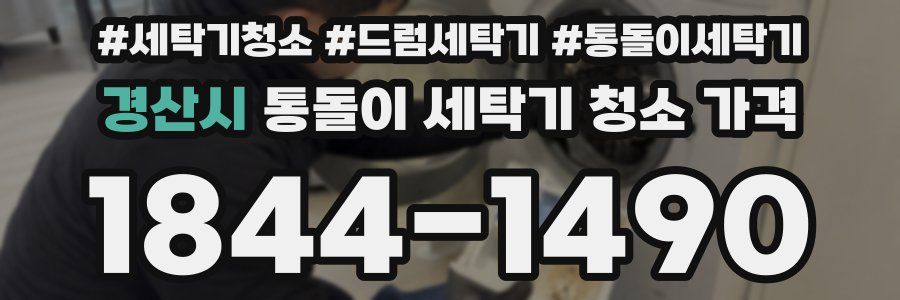 경산시 통돌이 세탁기 청소 가격