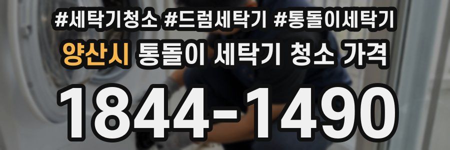 양산시 통돌이 세탁기 청소 가격