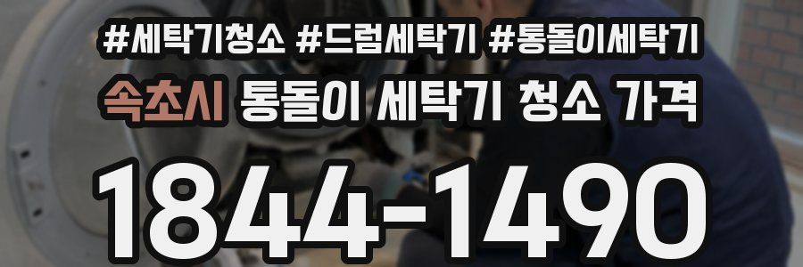 속초시 통돌이 세탁기 청소 가격