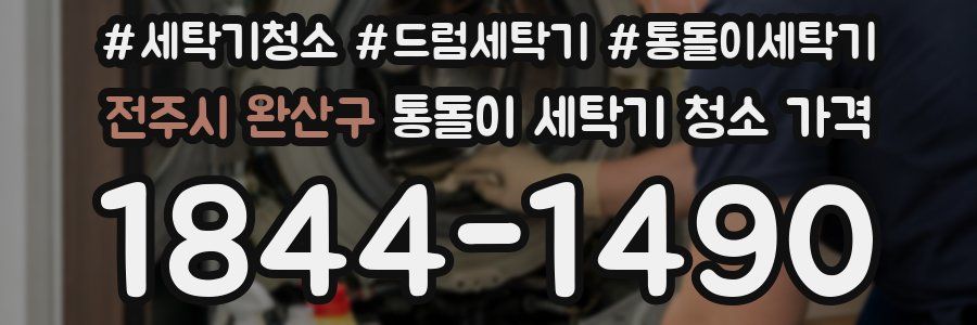 전주시 완산구 통돌이 세탁기 청소 가격