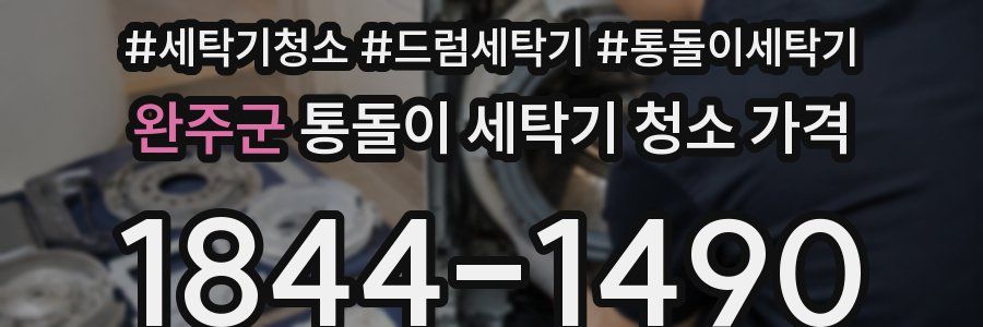 완주군 통돌이 세탁기 청소 가격