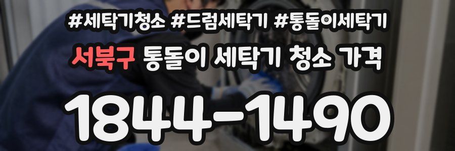 서북구 통돌이 세탁기 청소 가격
