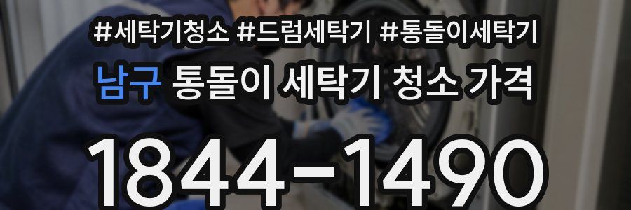 남구 통돌이 세탁기 청소 가격