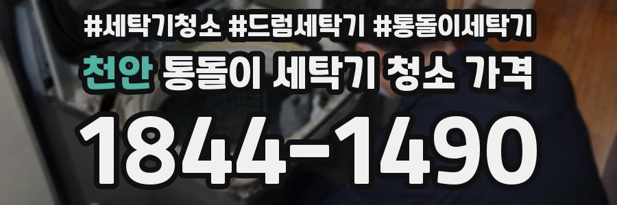 천안 통돌이 세탁기 청소 가격