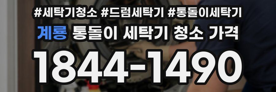 계룡 통돌이 세탁기 청소 가격