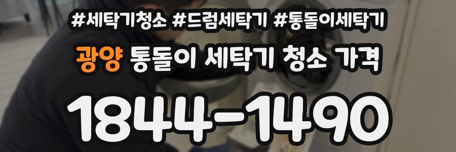광양 통돌이 세탁기 청소 가격
