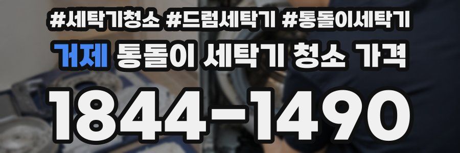 거제 통돌이 세탁기 청소 가격