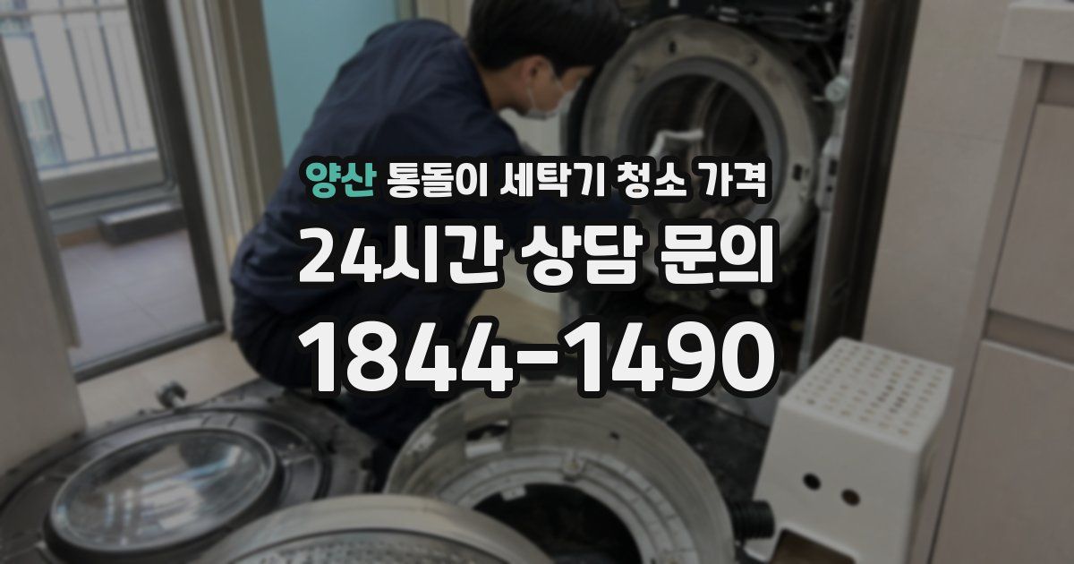 양산 통돌이 세탁기 청소 가격