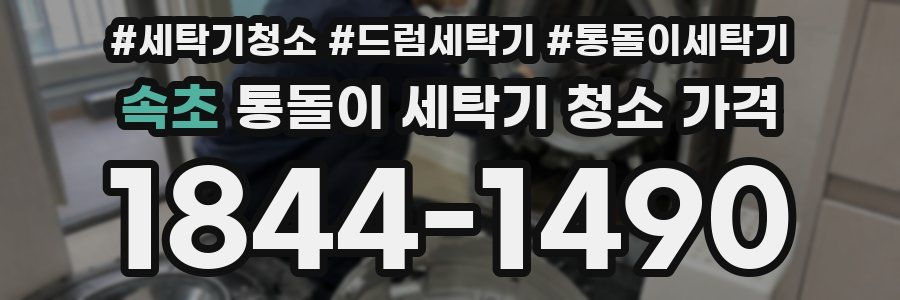 속초 통돌이 세탁기 청소 가격