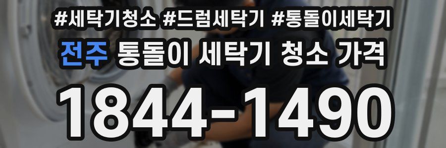 전주 통돌이 세탁기 청소 가격