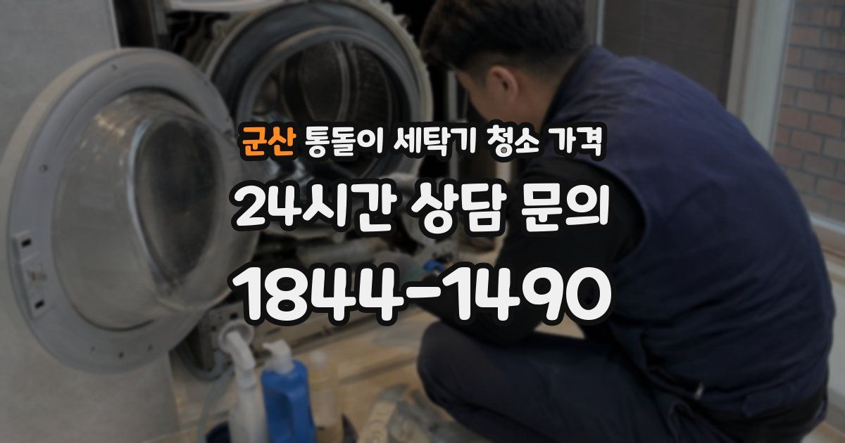 군산 통돌이 세탁기 청소 가격