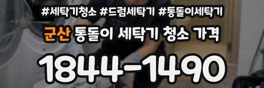 군산 통돌이 세탁기 청소 가격