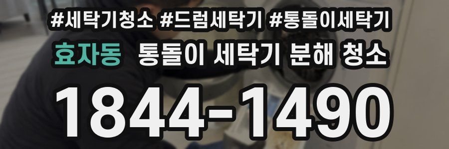 효자동 통돌이 세탁기 분해 청소