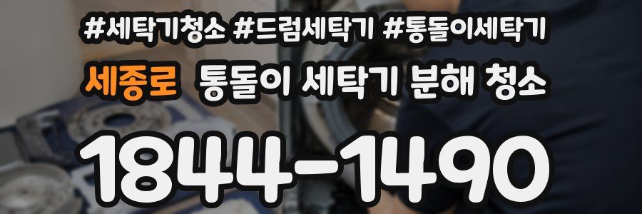 세종로 통돌이 세탁기 분해 청소