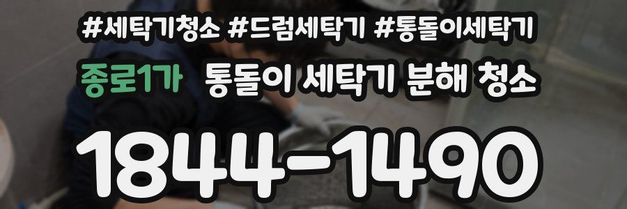 종로1가 통돌이 세탁기 분해 청소