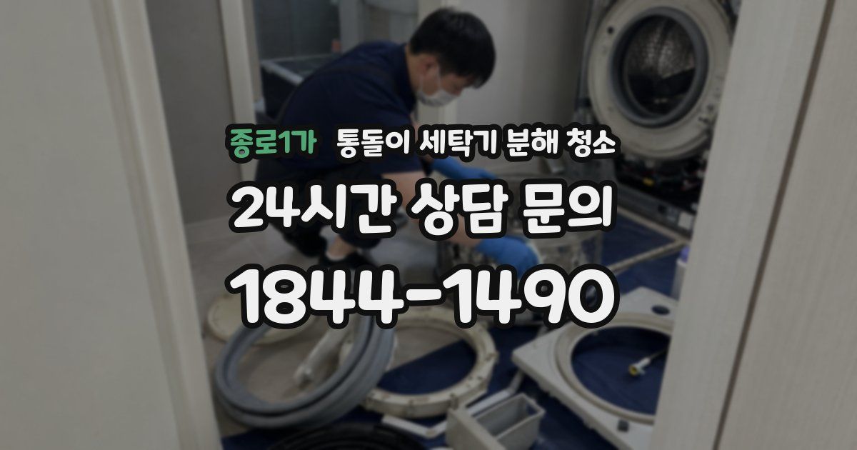 종로1가 통돌이 세탁기 분해 청소