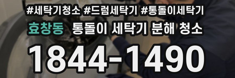 효창동 통돌이 세탁기 분해 청소