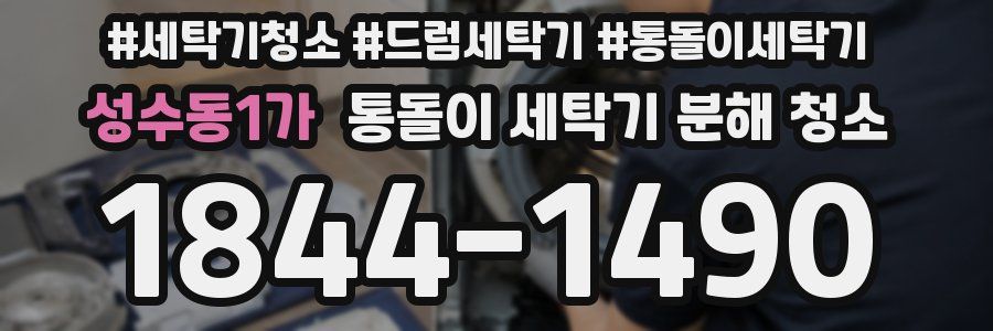 성수동1가 통돌이 세탁기 분해 청소