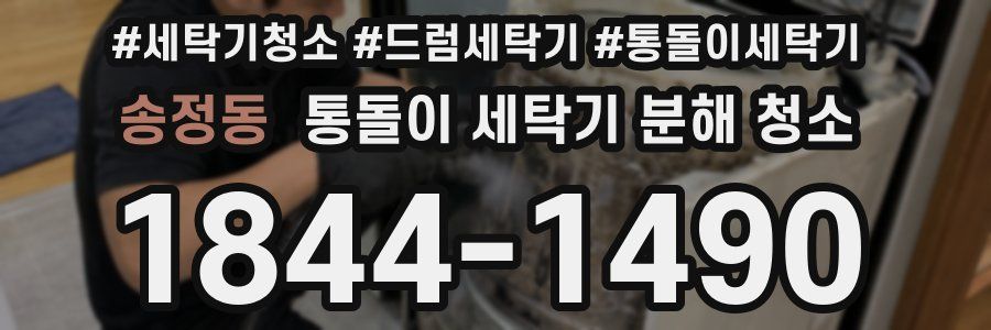 송정동 통돌이 세탁기 분해 청소