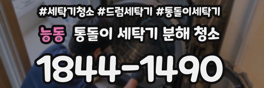 능동 통돌이 세탁기 분해 청소